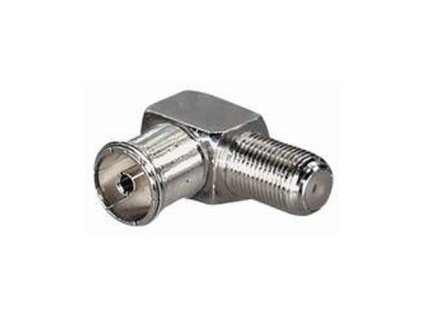 Redukce F zdířka/IEC zdířka úhlová