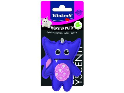 Vitakraft Monster fialový s catnipem 8x6cm