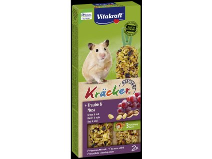 Vitakraft KRÄCKER® křeček hrozno & ořechy 2x56g