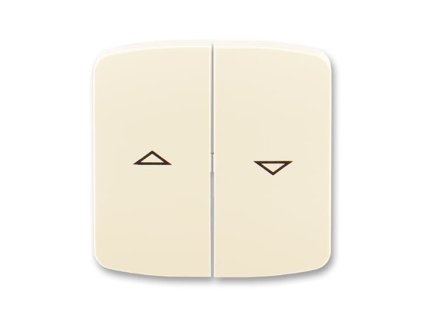 ABB TANGO Ovladač 3558A-A662 C spínače žaluziového kolébkového, dělený, s potiskem, slonová kost