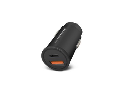 Autoadaptér nabíjecí Esperanza EZC111K 20W USB-C PD 20W / USB-A QC 3.0 18W