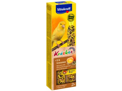 Vitakraft KRÄCKER® KANÁREK vejce & trávové semínko 2x30g