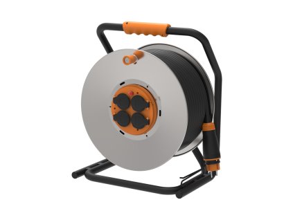 Solight 4z prodlužovací přívod - na bubnu, 40m guma H07RN-F, 3x 2,5mm2, IP44