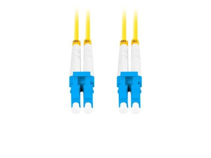 LANBERG optický patch cord SM LC/UPC-LC/UPC duplex 2m LSZH G657A1 průměr 3mm, barva žlutá