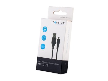 Datový kabel Forever USB/microUSB 1m 1A černý