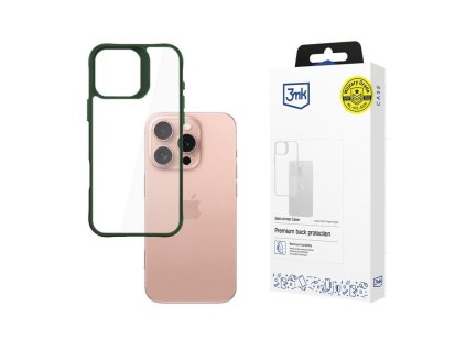 3mk ochranný kryt Satin Armor Case+ Green pro Apple iPhone 16 Pro