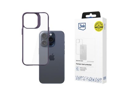 3mk ochranný kryt Satin Armor Case+ Purple pro Apple iPhone 15 Pro