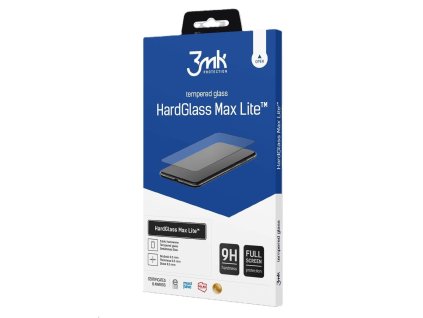 3mk tvrzené sklo HardGlass Max Lite Black pro Redmi Note 14 5G