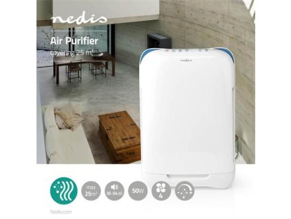 Nedis AIPU200CWT - Čistič Vzduchu | 25 m2 | 35–54 dB | Indikátor Kvality Vzduchu
