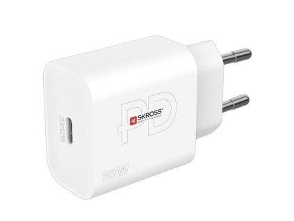 SKROSS USB-C nabíjecí adaptér Power charger 30W EU, Power Delivery, typ C