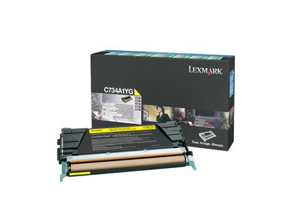 Lexmark C734, C736, X734, X736, X738 Yellow Return Programme Toner Cartridge (6K)