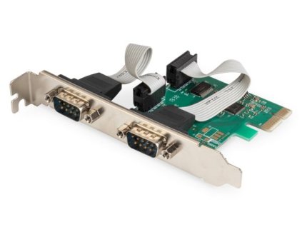 Digitus Adaptér PCI Express x1 2xseriový port, +low profile čipová sada: ASIX99100
