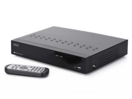 DIGITUS Plug&View NVR, 4 channels, 720p, for Plug&View System only,10/100/1000Mbps, 2 x USB2.0,10W, incl. 1TB HDD