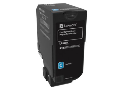 Lexmark CS725 Cyan High Yield Return Programme Toner Cartridge - 12 000 stran
