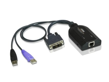 ATEN KA7166-AX DVI USB Virtual Media KVM Adapter WITH SMART CARD READER