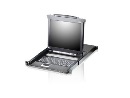 ATEN CL5708N-ATA-G SINGLE RAIL 8P PS/2-USB LCDKVMP 19INCH W/LED LIGHT/USA KB/EU