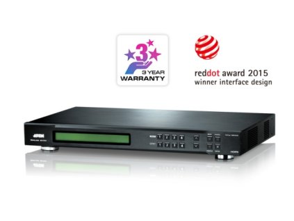 ATEN VM5404H-AT-G 4x4 HDMI Matrix Switch W/Scaler ( video wall )W/EU POW ER CORD