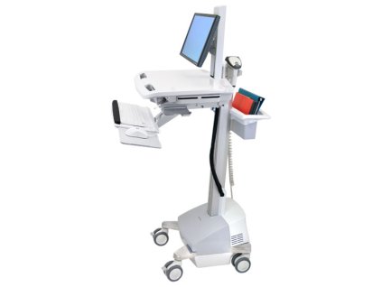 ERGOTRON StyleView® Cart with LCD Pivot, SLA Powered, pojízdný vozík s napájením, držák pro LCD, klávesnice, scanner