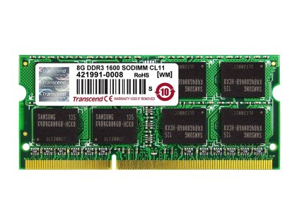 Transcend SODIMM DDR3 8GB 1600MHz, 2Rx8