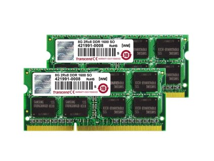 Transcend SODIMM DDR3 16GB KIT(8GBx2), 1600MHz 2Rx8 pro Apple iMac