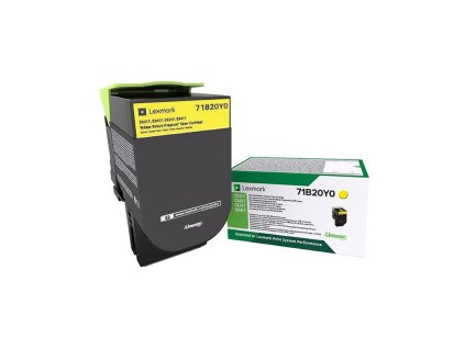 Lexmark CS/CX31/41/51x Yellow Toner Cartridge Return - 2 300 stran