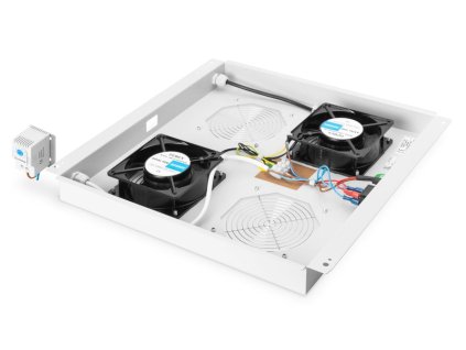 DIGITUS Střešní chladicí jednotka síťové a serverové skříně Unique series a Dynamic Basic, termostat, spínač, šedá (RAL 7035)