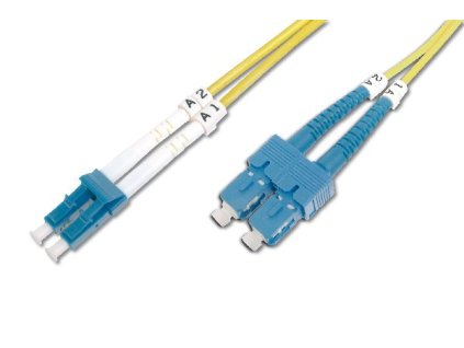 Digitus Fiber Optic Patch Cord SC (APC) to LC (PC), Singlemode 09/125 µ, Duplex Length 1 m