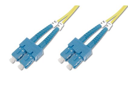Digitus Fiber Optic Patch Cord SC (APC) to SC (APC), Singlemode 09/125 µ, Duplex, Length 7m