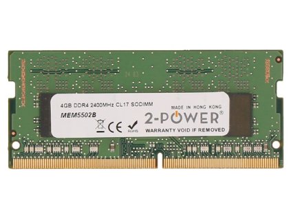 2-Power 4GB PC4-19200S 2400MHz DDR4 CL17 Non-ECC SoDIMM 1Rx8 (DOŽIVOTNÍ ZÁRUKA)