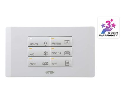 ATEN Control System - 12-button Keypad (EU, 2 Gang)