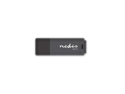 Nedis FDRIU3128BK - Flash disk USB 3.0 | 128 GB | Čtení 80 MB/s / zápis 10 MB/s | Černá barva