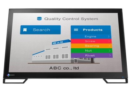 EIZO 23" FDF2382WT, multi dotykový IPS, 1920 x 1080, 1000:1, DVI, DP, D-sub, USB bílý