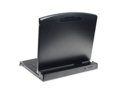 DIGITUS Professional Modular console with 19" TFT (48,3cm), 8-port KVM & Touchpad, german keyboard