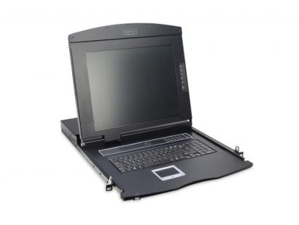 Digitus Modular console with 17" TFT (43,2cm), 8-port KVM & Touchpad, UK keyboard