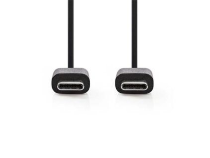 Nedis CCGB60700BK10 - USB 2.0 kabel | Typ-C Zástrčka - Typ-C Zástrčka | 1 m | Černá barva
