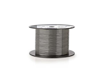 Nedis COTR15010GY100 - Kabel k Mikrofonu | 2x 0,23 mm2 | 100 m | Cívka | Šedá barva