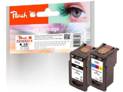 PEACH kompatibilní cartridge Canon PG-510 / CL-511 MultiPack, black, color