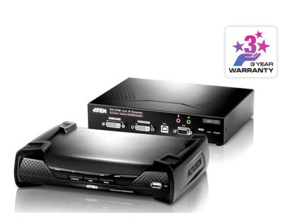 ATEN KE6940AR DVI-I Dual Display KVM over IP Extender Receiver