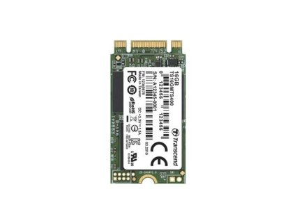 TRANSCEND MTS400 16GB SSD disk M.2 2242, SATA III 6Gb/s (MLC), 530MB/s R, 470MB/s W