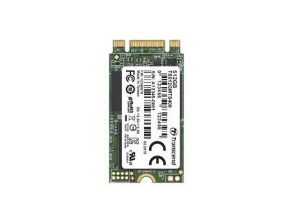 TRANSCEND MTS400 512GB SSD disk M.2 2242, SATA III 6Gb/s (MLC), 530MB/s R, 470MB/s W