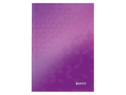 LEITZ Zápisník WOW, A5, linka, purpurová