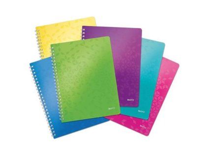LEITZ Blok  WOW A4, PP, linka, zelená