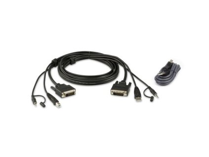 ATEN 3M USB DVI-D Dual Link Secure KVM Cable Kit