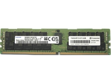 Transcend paměť 64GB DDR4 3200 REG-DIMM 2Rx4 4Gx4 CL22 1.2V