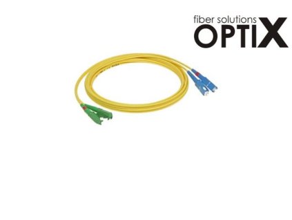 OPTIX E2000/APC-SC optický patch cord 09/125 1m G657A