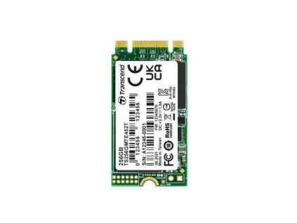 TRANSCEND MTE452T 256GB 3K P/E SSD disk M.2 2242, PCIe Gen3 x2 NVMe 1.3 (3D TLC), 1700MB/s R, 1250MB/s W