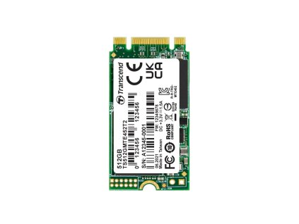 TRANSCEND MTE452T2 512GB 3K P/E SSD disk M.2, 2242 PCIe Gen3 x2 NVMe 1.3 (3D TLC), B+M Key, 1700MB/s R, 1250MB/s W