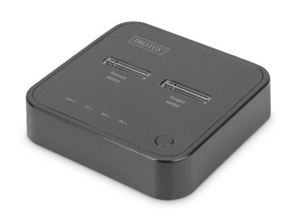 DIGITUS Dual M.2 NVMe SSD dokovací stanice s funkcí offline klonování, USB-C