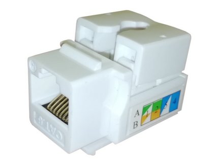 OPTIX UTP Keystone OPTIX White Cat6 LSA mini, š. 21 mm
