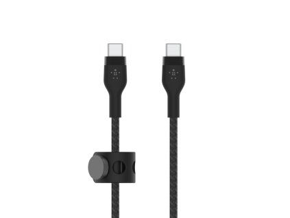 Belkin BOOST CHARGE USB-C/USB-C kabel, 3m, černý - odolný PRO Flex